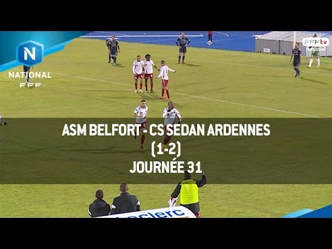 J31 : ASM Belfort - CS Sedan Ardennes (1-2), le résumé