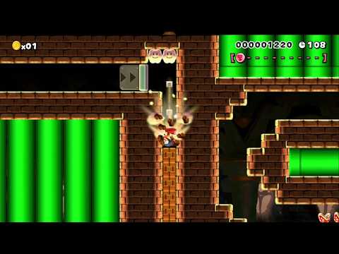 120秒スピードラン！ Speed Run！ 時間余裕あり by はくれい　れいじ - SUPER MARIO MAKER - NO COMMENTARY 1ax
