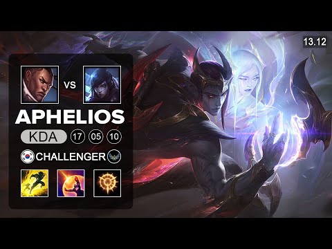 Aphelios vs Lucian ADC - KR Challenger - Patch 13.12 Season 13