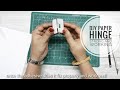 How to make hinges from paper and cardboard | paper hinges for cardboard box | kabja kaise banaye