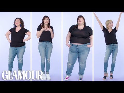 Women Sizes 0 Through 28 Try on the Same Skinny Jeans | Glamour