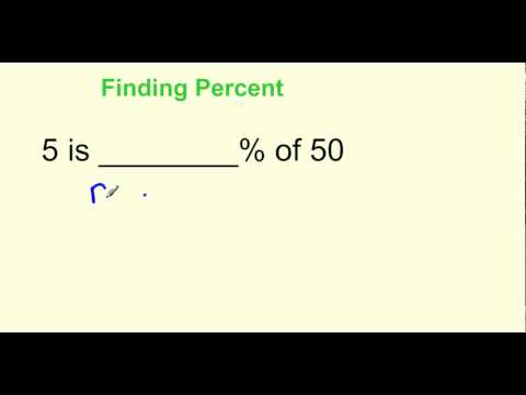 Finding Percent Tutorial