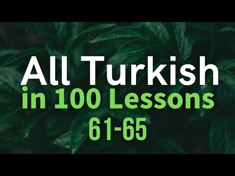 All Turkish in 100 Lessons. Learn Turkish. Most important Turkish phrases and words. Lesson 61-65