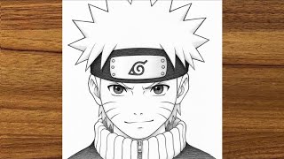 Naruto Uzumaki Drawing Step by Step | Easy Anime Drawing Tutorial for Beginners