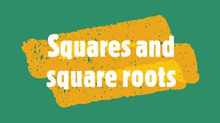 8th Sqares and Square roots -  Repeated subtraction