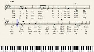 O Little One Sweet - Alto Line by J.S.Bach