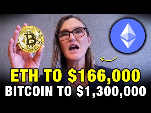 "Ethereum To $166,000,  Bitcoin To $1.3 Million - Here's WHY" Cathie Wood Crypto Prediction