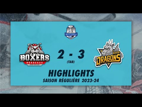 Boxers de Bordeaux 2-3 (TAB) Dragons de Rouen - Highlights - Synerglace Ligue Magnus 2023/24