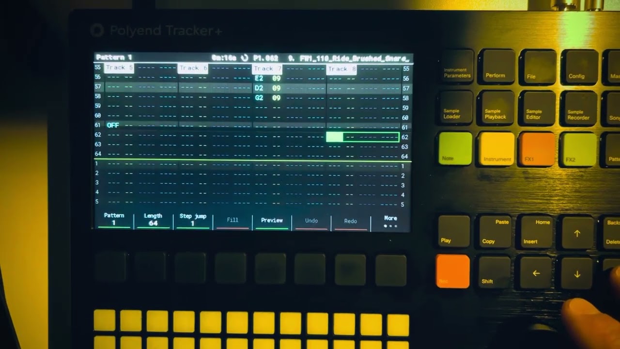 flow between sketch | polyend tracker+