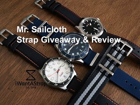 The Latest Sailcloth and NATO straps from iWantaStrap. Giveaway and Review!