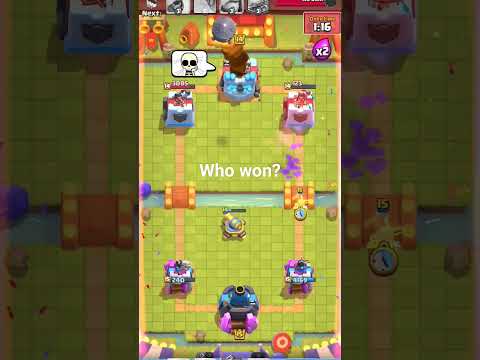 insanely close game of clash royale, free brawlpass in linked video, #clashroyale #supercell #funny