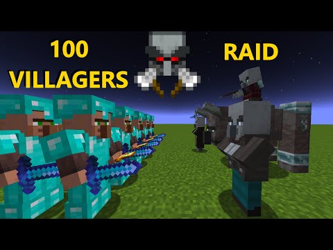 100 Villagers vs Raid
