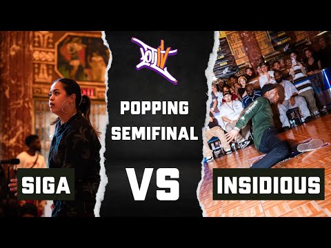 SIGA VS INSIDIOUS | 1V1 POPPING SEMIFINALS | LORDS OF THE LAND 4