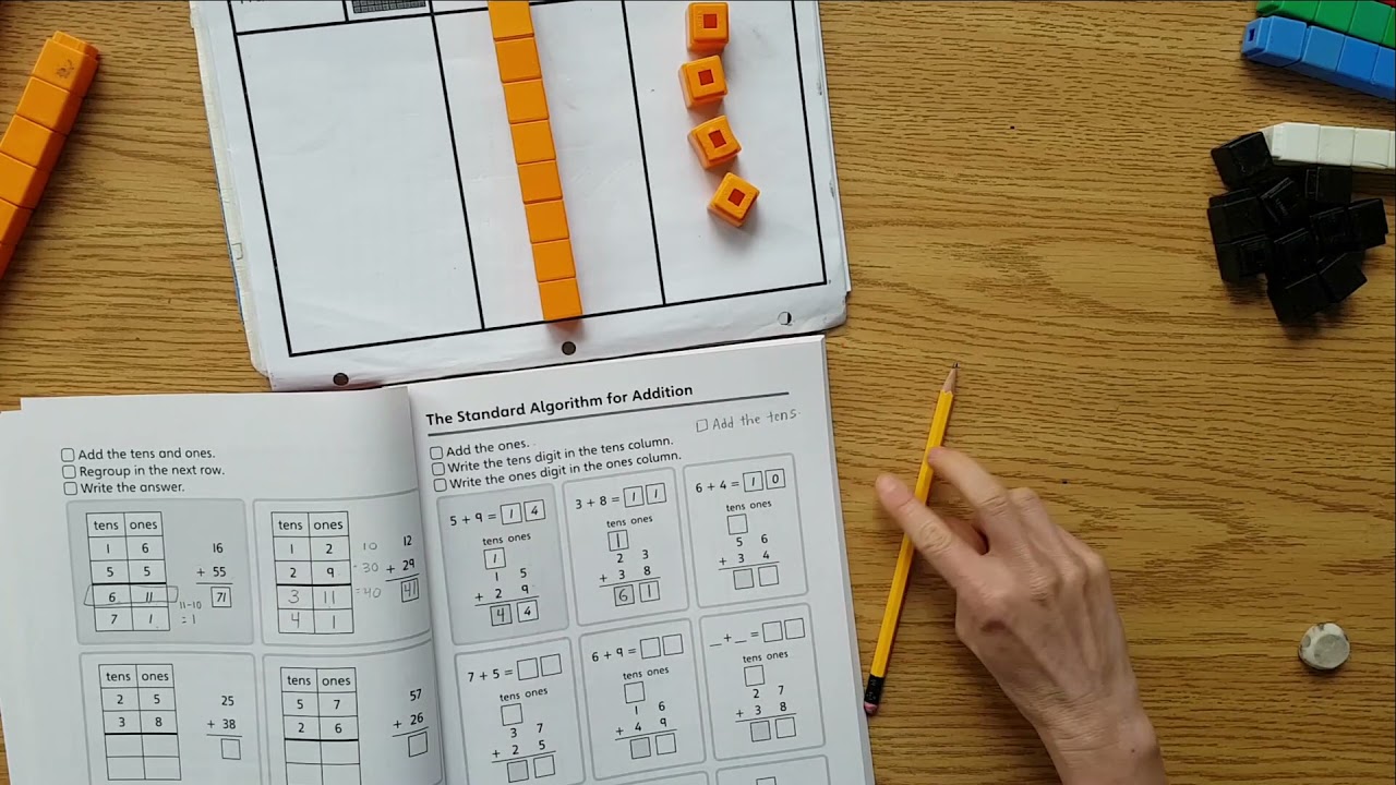 Jump Math Pg 43, 45: Adding using The Standard Algorithm for Addition