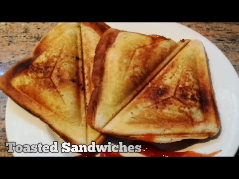 How I make toasted sandwiches | Using a sandwich maker