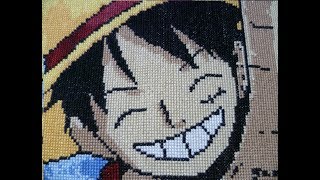 【刺繍実況】海賊王になる男を刺繍してみた（完成）