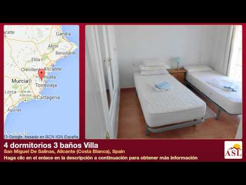 4 dormitorios 3 baños Villa se Vende en San Miguel De Salinas, Alicante (Costa Blanca), Spain