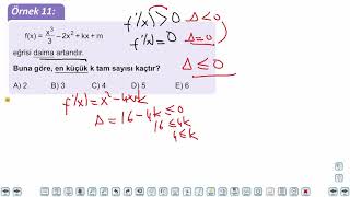 Eğitim Vadisi AYT Matematik 19.Föy Türev 1 Konu Anlatım Videoları