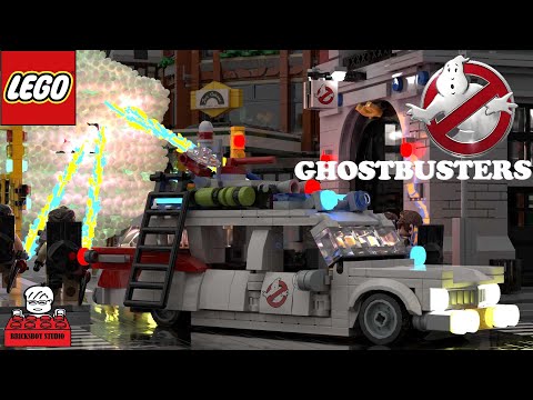 LEGO Ghostbusters Stop Motion Animation, MOC#82 Ghostbuster Ecto-1