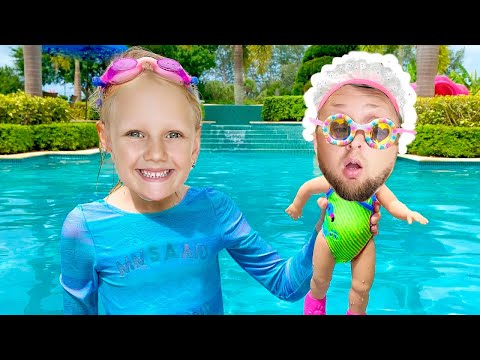 Nastya found a boy doll and pretends to be a parent Trailer