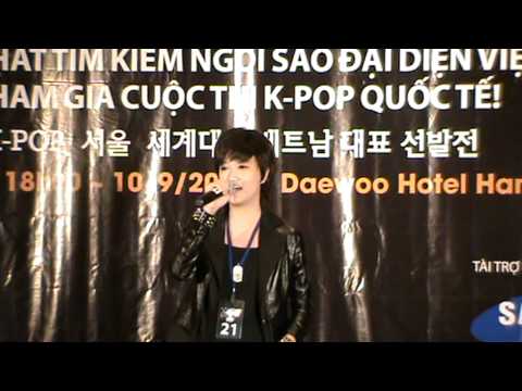 [SJ13Vn-coversing] 110910 Kpop cover sing contest - Super Junior Kim Hee Chul ~ Close your mouth