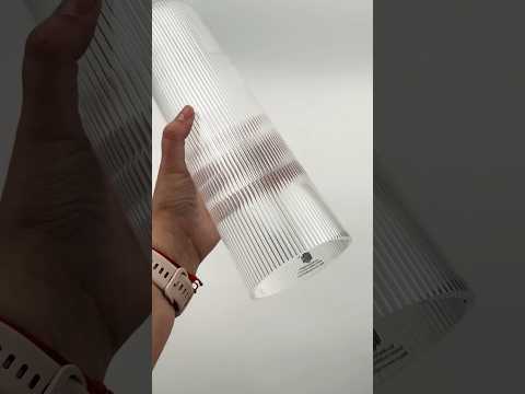 Труба акрилова Ripple D90 L1200 товщиною 3мм прозора світлотехнічна