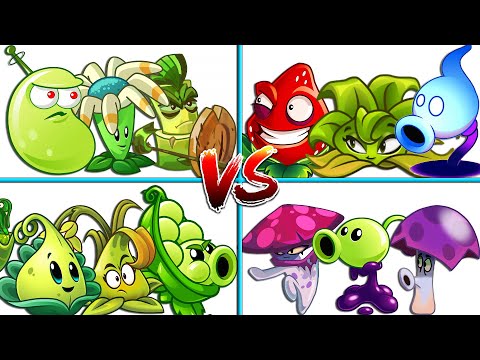 5 Best Team Plants POWER-UP Battlez - Who Will Win? - PvZ 2 Team Plant vs Team Plant
