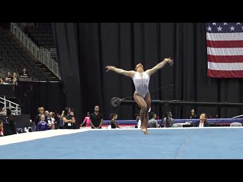 eMjae Frazier –  Floor Exercise – 2019 U.S. Gymnastics Championships – Junior Women Day 1