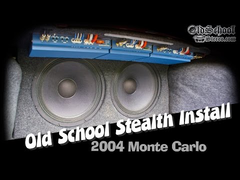 Old School Stealth Install 2004 Monte Carlo - Soundstream Amps