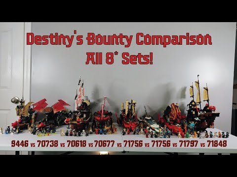 EVERY DESTINY'S BOUNTY SET COMPARED! 9446, 70738, 70618, 70677,  71705, 71756, 71797 , and 71848