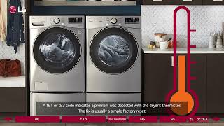 LG Dryers: Troubleshooting and Resolving LG Dryer Display Codes