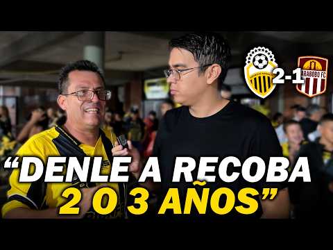 REACCIÓN con la gente | TÁCHIRA 2-1 CARABOBO