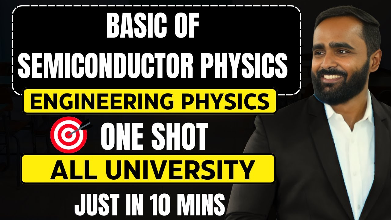 BASICS OF SEMICONDUCTOR PHYSICS | ENGINEERING PHYSICS  |ALL UNIVERSITYPRADEEP GIRI SIR