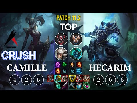 ASP Crush Camille vs Hecarim Top - KR Patch 11.2