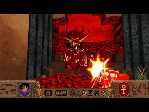 Exhumed PC 1996 - Condensed walkthrough. Gameplay scenes and moments.