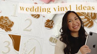 DIY Wedding Vinyl with your Cricut + quick procreate tutorial! 🌸