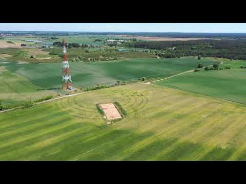 Rondel w Nowym Objezierzu z powietrza