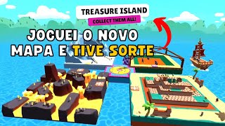 Jogando STUMBLE GUYS pela Primeira vez no TREASURE ISLAND