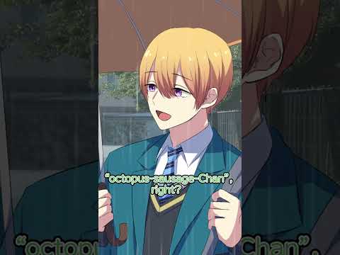 【BL Anime】Sharing an umbrella with my classmate #shorts