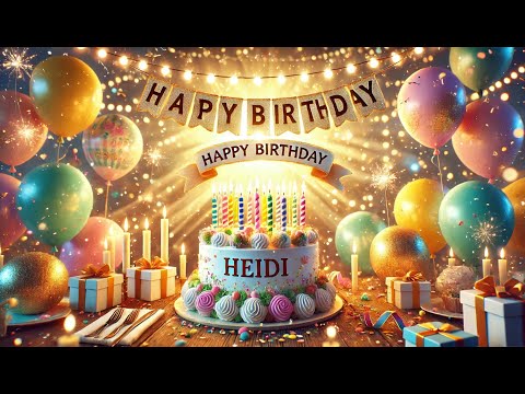 Zum Geburtstag viel Glück, Heidi! 🥳🎂 Alles Gute zum Geburtstag Heidi Persönliches Geburtstagsvideo