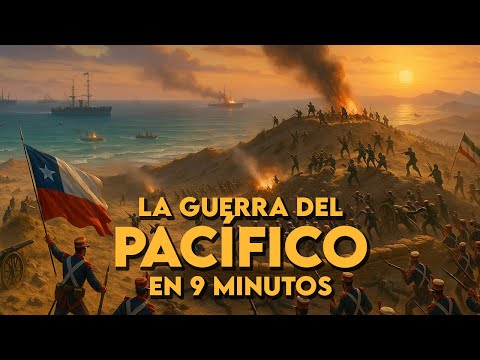 La GUERRA DEL PACÍFICO en 9 minutos | Resumen: CHILE VS BOLIVIA y PERÚ