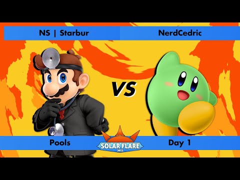 Solar Flare 2023 - Starbur (Dr.Mario) vs NerdCedric (Kirby) - Winners Pool B - Ultimate Singles