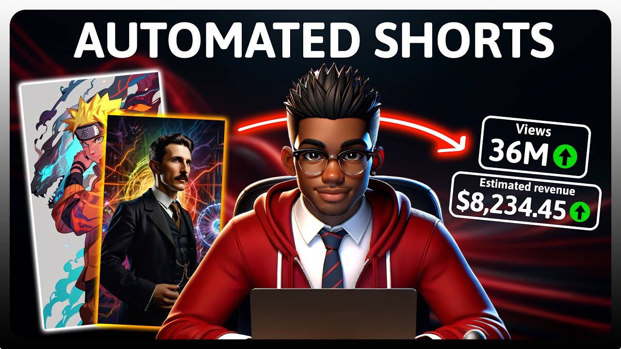 How to Make Viral MONETIZABLE Shorts Using AI - Full Course