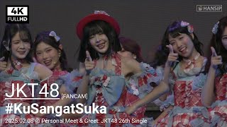 Download lagu [4K] JKT48 -  #KuSangatSuka | Personal Meet & Greet: JKT48 26th Single | 20250208 | Hansip CAM mp3