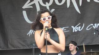 Bebe Rexha performing Pray- Warped Tour 2015- Jacksonville, FL