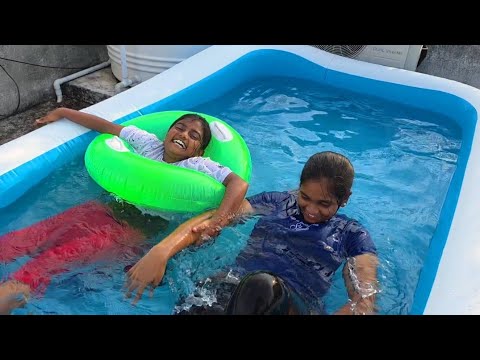 Inflatable Swimming Pool For Kids & Adults Jumpo Size (10 feet) 😍🌈🐬/Diyaishwarya/UNBOXING/DIY