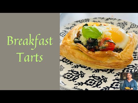 BREAKFAST TARTS | HOW TO MAKE PUFF PASTRY BREAKFAST TARTS | SAVOURY BRUNCH IDEA