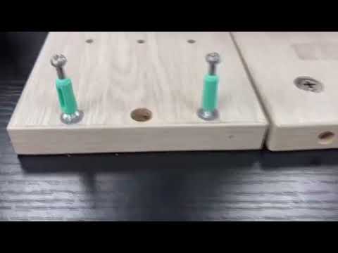 How to use minifix screw cam lock bolt nut set for joining fasten wood board panels