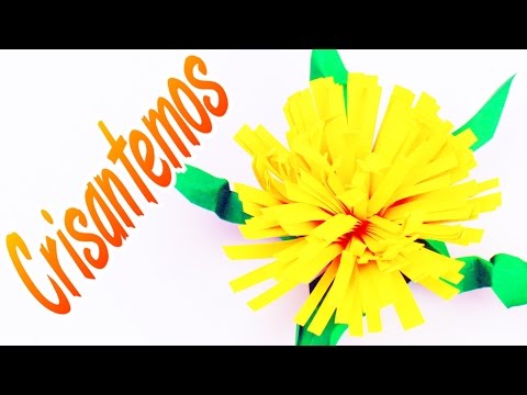 DIY| Cómo hacer una flor de papel - flor de crisantemo