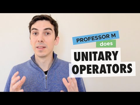 Unitary operators in quantum mechanics